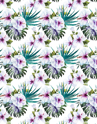 Estor enrollable con estampado de flores