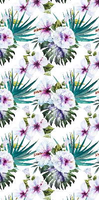 Estor enrollable con estampado de flores