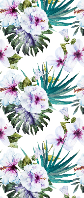 Estor enrollable con estampado de flores