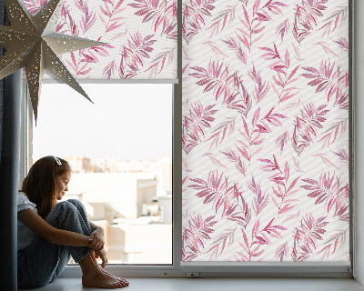 Modern roller blind con lamas rosas