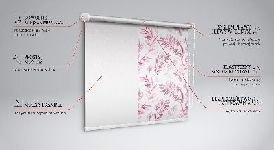 Modern roller blind con lamas rosas