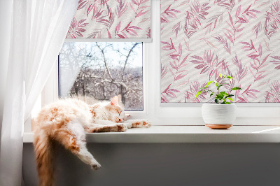 Modern roller blind con lamas rosas