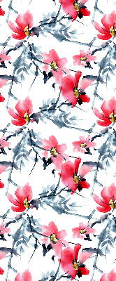 Estor enrollable con estampado de flores