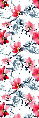 Estor enrollable con estampado de flores