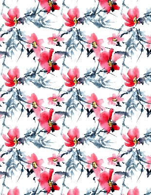 Estor enrollable con estampado de flores