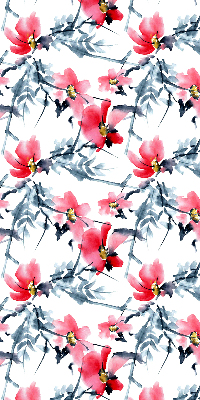 Estor enrollable con estampado de flores