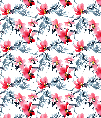Estor enrollable con estampado de flores