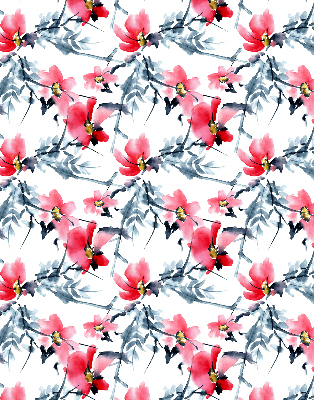 Estor enrollable con estampado de flores