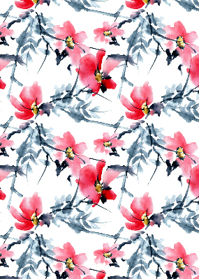 Estor enrollable con estampado de flores