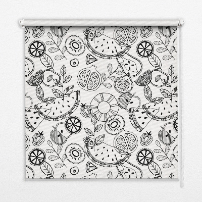 Modern roller blind con diseño de frutas