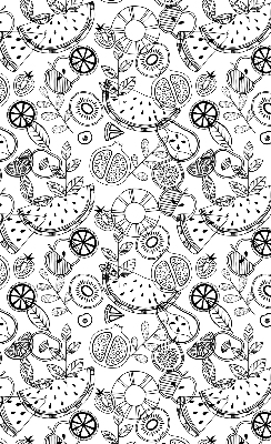 Modern roller blind con diseño de frutas