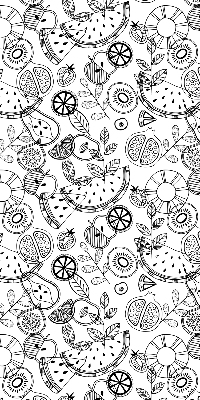 Modern roller blind con diseño de frutas
