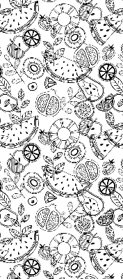 Modern roller blind con diseño de frutas