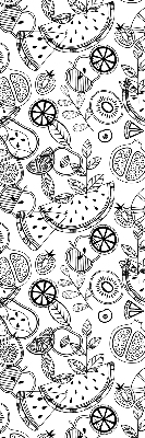 Modern roller blind con diseño de frutas