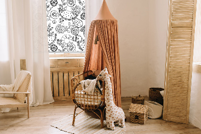 Modern roller blind con diseño de frutas