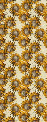 Estor enrollable para ventana con diseño de girasol