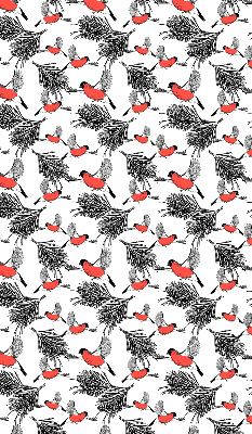 Estor enrollable con diseño de pájaros camachuelo