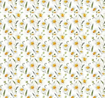 Modern roller blind con diseño de margaritas