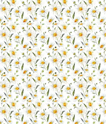 Modern roller blind con diseño de margaritas