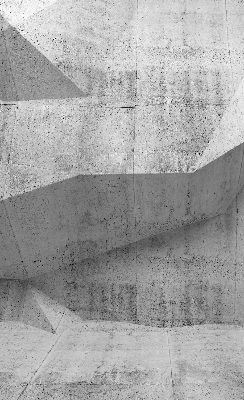 Estor enrollable para ventana con diseño de muro de piedra 3D