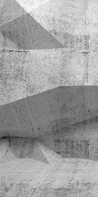 Estor enrollable para ventana con diseño de muro de piedra 3D