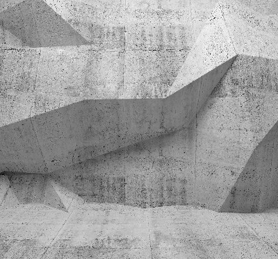 Estor enrollable para ventana con diseño de muro de piedra 3D