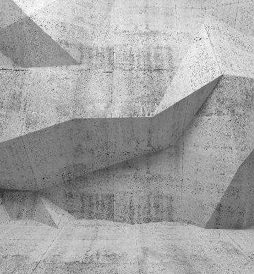Estor enrollable para ventana con diseño de muro de piedra 3D
