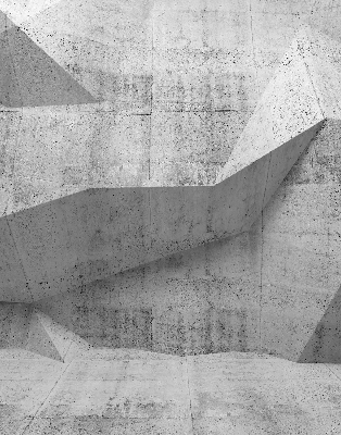 Estor enrollable para ventana con diseño de muro de piedra 3D