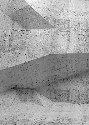 Estor enrollable para ventana con diseño de muro de piedra 3D