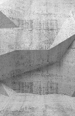 Estor enrollable para ventana con diseño de muro de piedra 3D