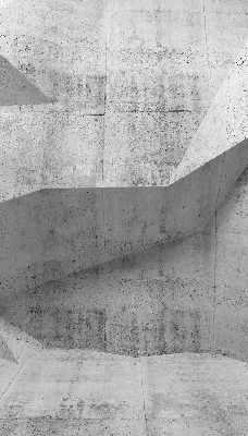 Estor enrollable para ventana con diseño de muro de piedra 3D