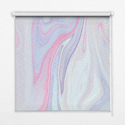 Modern roller blind con estampado de manchas de pintura de colores