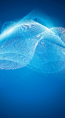 Modern roller blind con animación en color azul