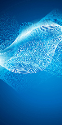 Modern roller blind con animación en color azul