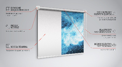 Estor enrollable con diseño Cosmos