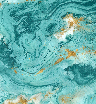 Modern roller blind con estampado de granito turquesa