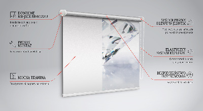 Estor enrollable para ventana con estampado de diamantes