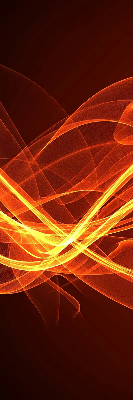 Modern roller blind con motivo de abstracción en tonos naranja