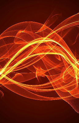 Modern roller blind con motivo de abstracción en tonos naranja