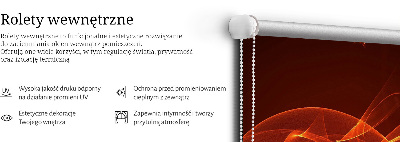 Modern roller blind con motivo de abstracción en tonos naranja