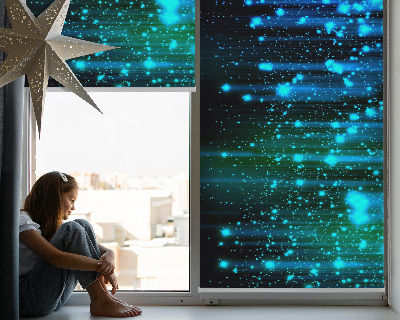 Modern roller blind en color granizo azul