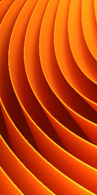 Modern roller blind con diseño de abstracción naranja