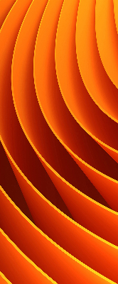 Modern roller blind con diseño de abstracción naranja