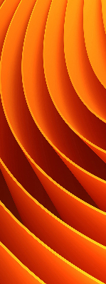 Modern roller blind con diseño de abstracción naranja