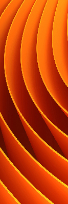 Modern roller blind con diseño de abstracción naranja