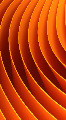 Modern roller blind con diseño de abstracción naranja