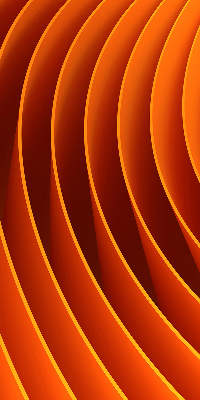 Modern roller blind con diseño de abstracción naranja