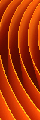 Modern roller blind con diseño de abstracción naranja