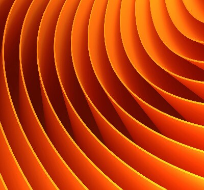Modern roller blind con diseño de abstracción naranja
