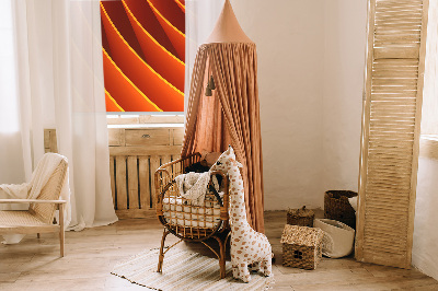 Modern roller blind con diseño de abstracción naranja